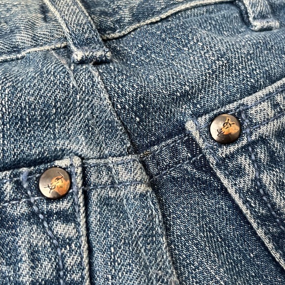 Vintage YSL Yves Saint Laurent Patchwork Jeans - Picture 7 of 13
